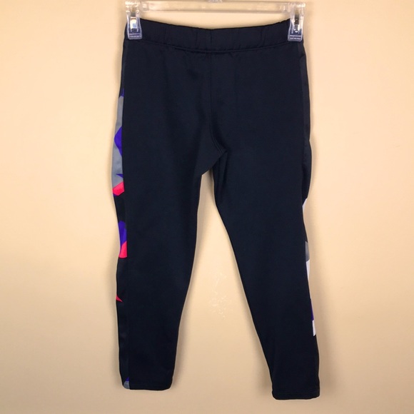 Under Armour Youth Girls’ Athletic Athleisure Multi-Colored Patterned Sweatpants - Picture 4 of 6